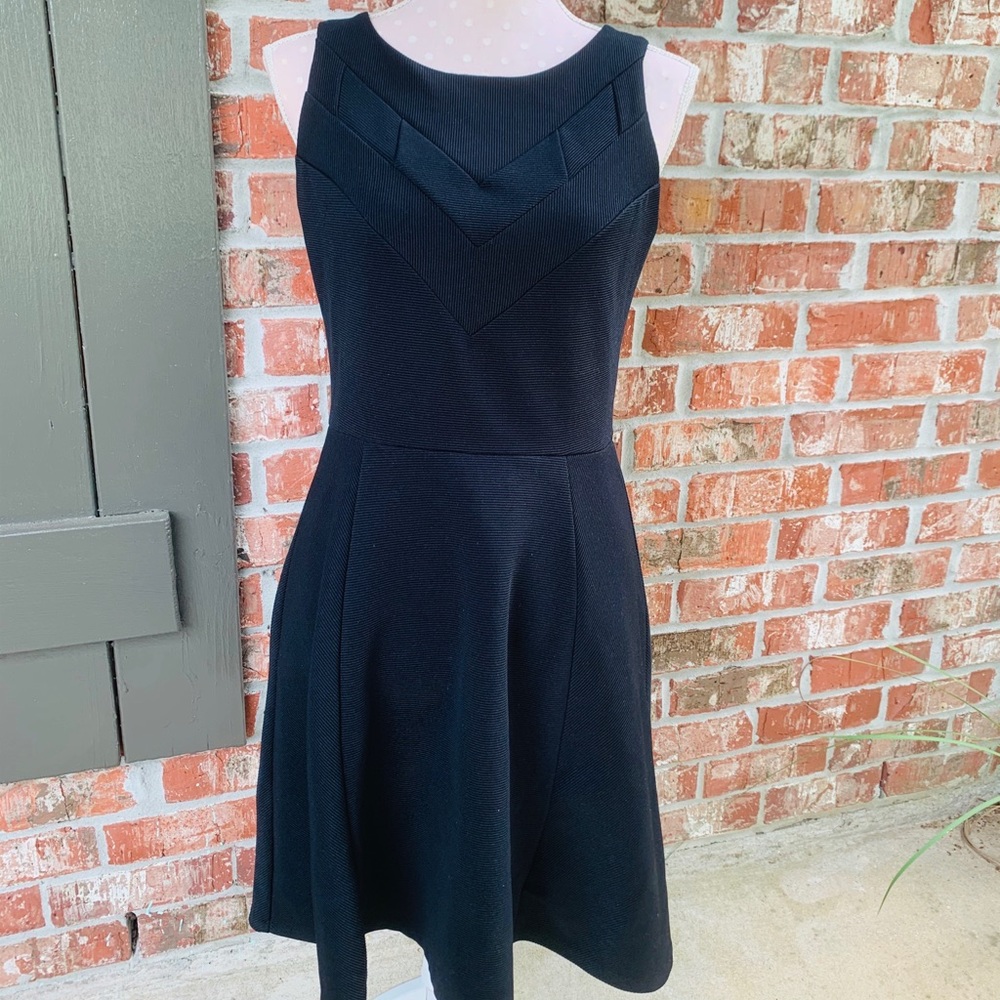 Women’s Swing Skater Cocktail Dress, Black, Medium